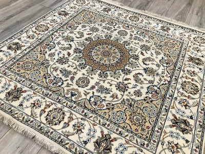 India Nain hand Knotted wool &Silk 5x5