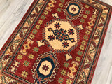 Pakistan Kazak Hand Knotted Wool 4x6