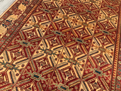 Pakistan Kazak Hand Knotted Wool 9x12