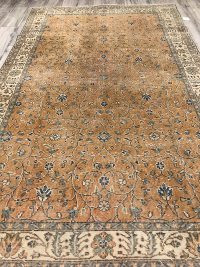Turkish Sparta Semi Antique Hand Knotted Wool 6x9