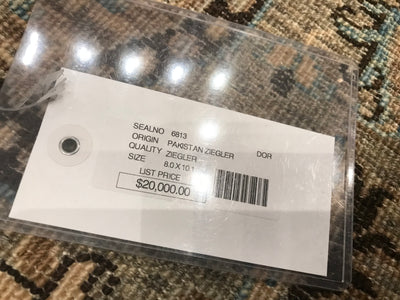 Pakistan Ziegler Hand Knotted Wool 8x10