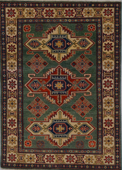 Pakistan Kazak Hand Knotted Wool 4x6