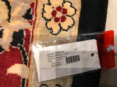 Pakistan Tabriz Hand Knotted Wool 10x14