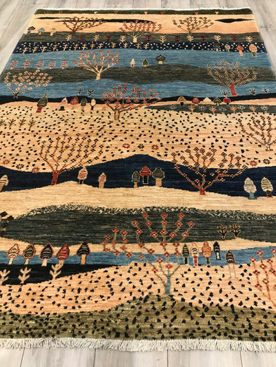 Pakistan Chobrang Hand Knotted Wool 5x7