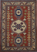 Pakistan Kazak Hand Knotted Wool 4x6