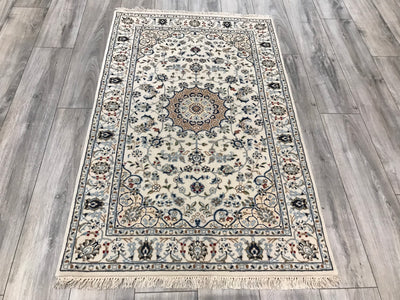 India Nain Hand Knotted Wool & Silk 3x5