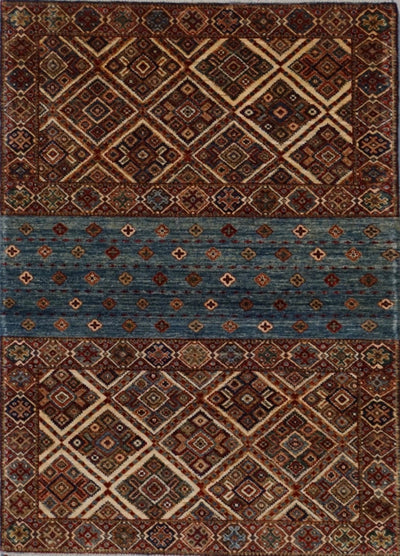 Pakistan Kazak Korjeen Hand Knotted Wool 4x6