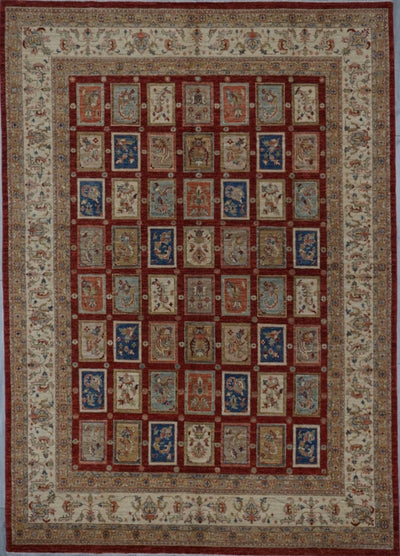 Pakistan Baktiari Hand Knotted Wool 7x10