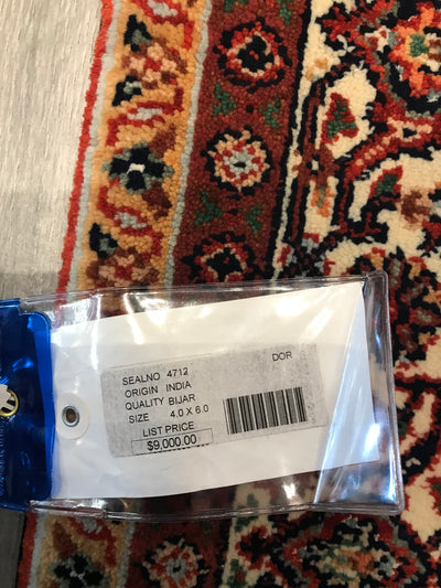 India Bidjar Hand Knotted Wool 4x6