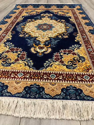 Chinese Tabriz Hand Knotted Silk 3x5