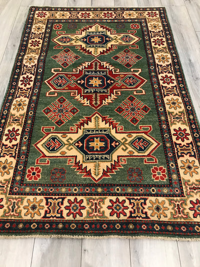 Pakistan Kazak Hand Knotted Wool 4x6