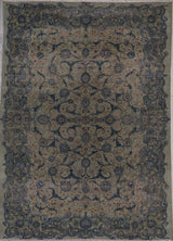 Persian old Kashan Hand Knotted Wool 7x10