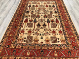 Pakistan Ziegler Hand Knotted Wool 6x9