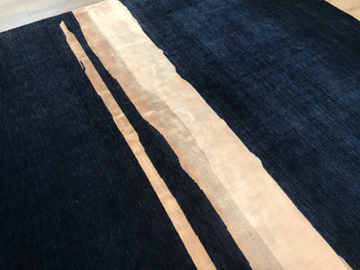 India Modern Hand Loom Wool 9x12