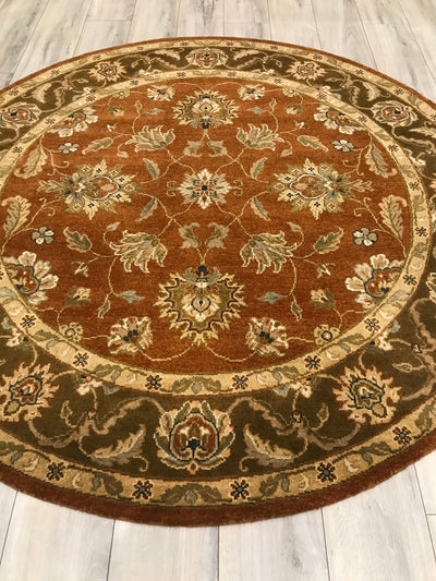 India Luxor Hand Knotted Wool 6x6