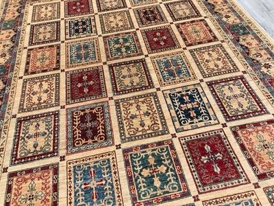 Pakistan Baktiari Hand Knotted wool 8x11