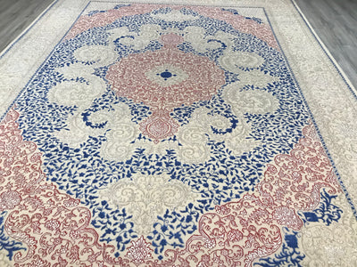 India Jankat Hand Knotted Wool & Silk 10x14