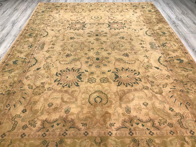 India Agra Hand Knotted Wool 9X12