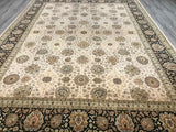Pakistan Tabriz Hand Knotted Wool 9x12