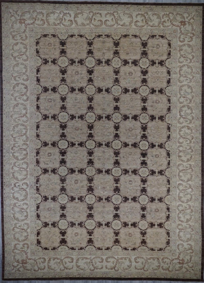 Pakistan Ziegler Hand Knotted Wool 10x13