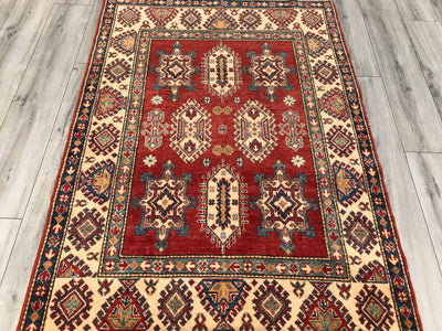 Pakistan Kazak Hand Knotted Wool 4x6