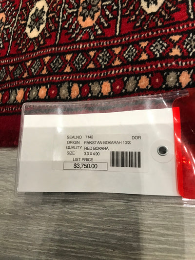 Pakistan Bokhara Hand Knotted Wool 3x5