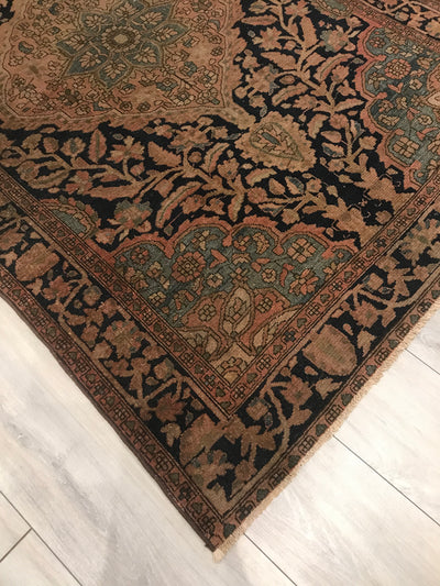 Persian Antique Sarouk Farahan Hand Knotted Wool4x6
