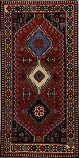 Persian Shiraz Yalameh Hand Knotted wool 3x6