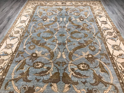 Pakistan Ziegler Hand Knotted Wool 9x12