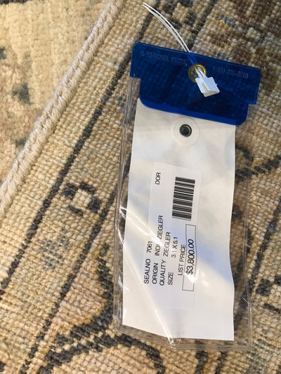 India Ziegler Hand Knotted Wool 3x5