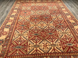 Pakistan Kazak Hand Knotted Wool 9x12