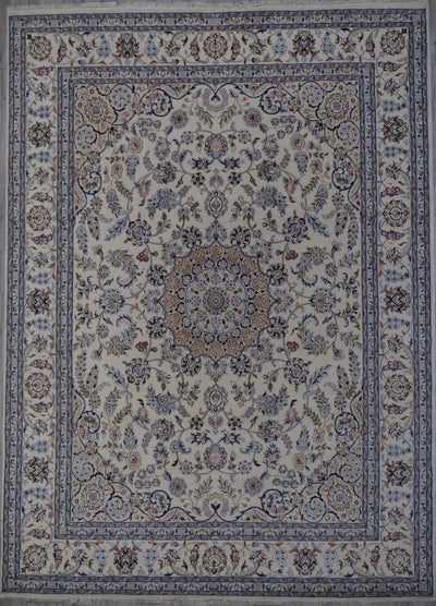 India Nain Hand Knotted Wool & Silk 6x9