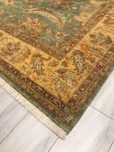 India Agra Ziegler Hand Knotted Wool 8x10