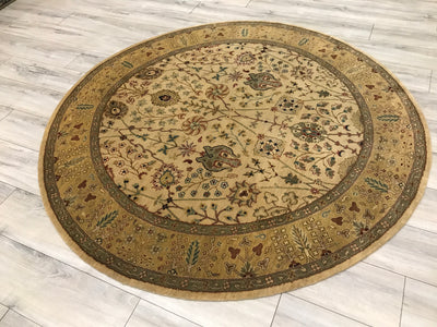 India Dimora Hand Knotted Wool 6x6