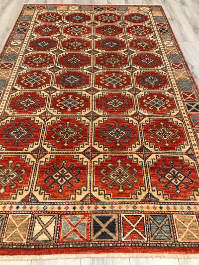 Pakistan Kazak Shirwan Hand Knotted Wool 5x7