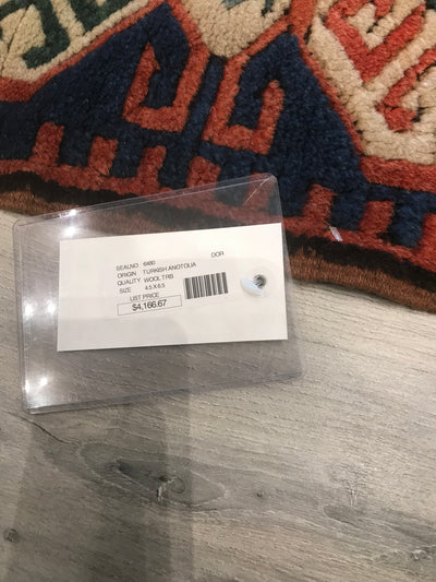 Turkish old Anatolia Hand Knotted Wool 5x7