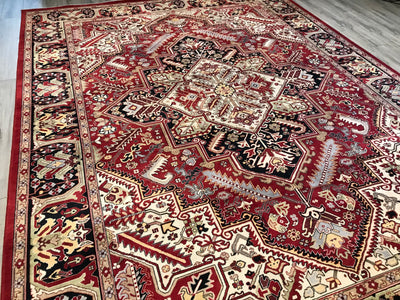 Pakistan Heriz Hand Knotted Wool 10x14