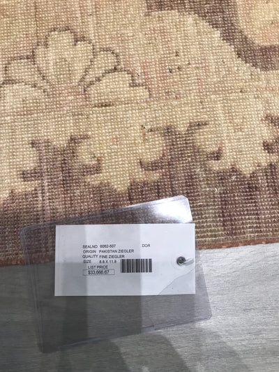 Pakistan Ziegler Hand Knotted Wool 9x12