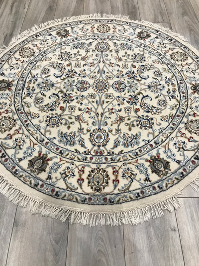 India Nain Hand Knotted Wool & Silk 5x5