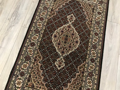 India Tabriz Mahi Hand Knotted Wool & Silk 3x5