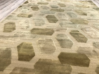 Tibet Modern Hand Knotted Wool 9x12