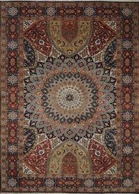 Indian Tabriz Dome Hand Knotted Wool 5x8