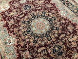 Chinese Tabriz Hand Knotted Wool & Silk 9x12