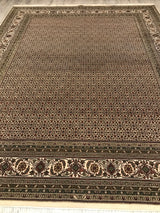 India Tabriz Mahi Hand Knotted Wool & silk 8x10
