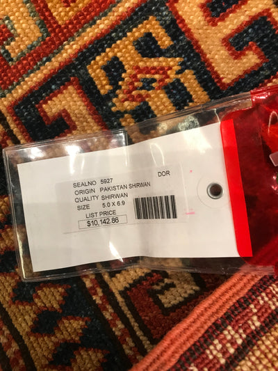 Pakistan Kazak Shirwan Hand Knotted Wool 5x7