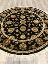 India Jaipur Hand Knotted Wool & Silk 5x5
