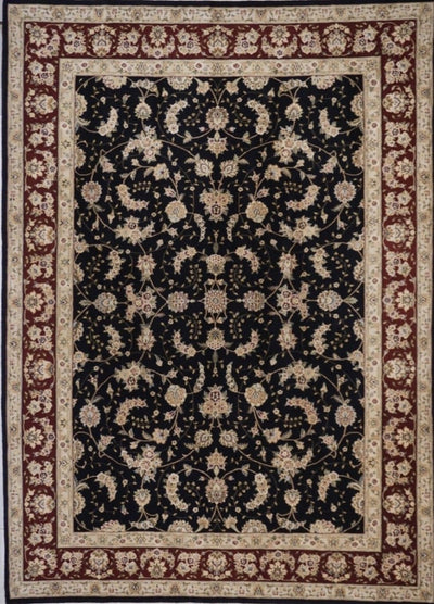 China Tabriz Hand Knotted Wool & Silk 9X12