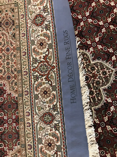 India Tabriz Mahi Hand Knotted Wool & Silk 5x7