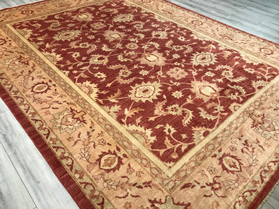 Pakistan Ziegler Hand Knotted Wool 9x12