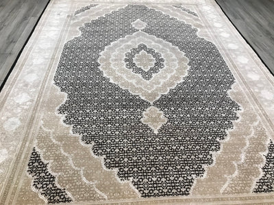 India Tabriz Mahi Hand Knotted Wool & Silk 8x11